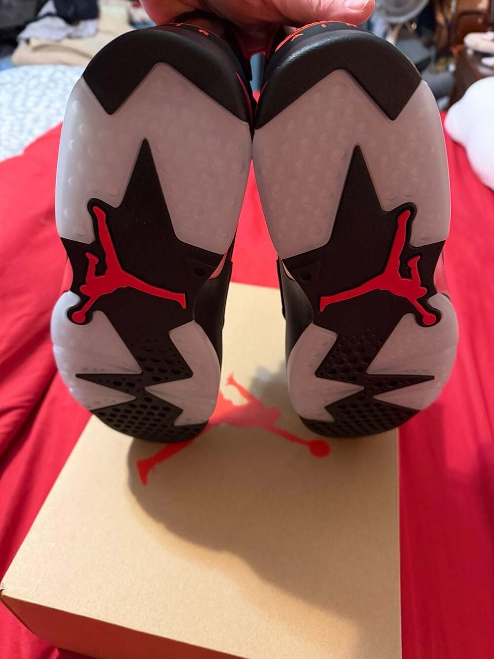 Nike Air Jordan 6 Retro 'Reverse Infrared' / 'Infrared Salesman' (CT8529-001) - Picture 7 of 10
